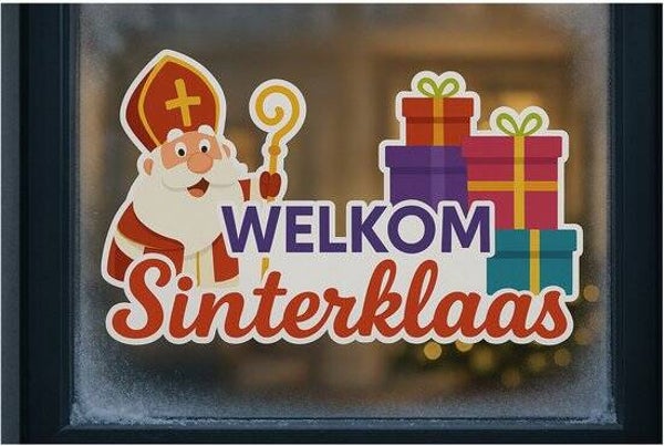 Sinterklaas raamsticker
