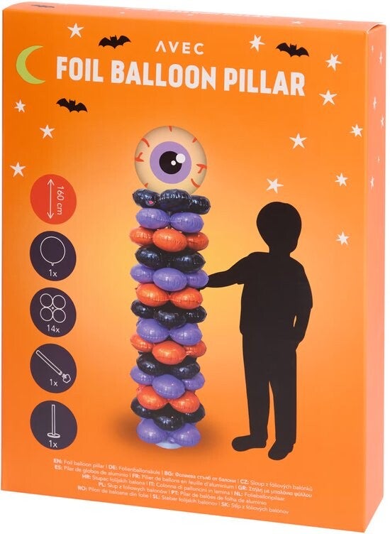 Folieballonzuil Halloween Editie