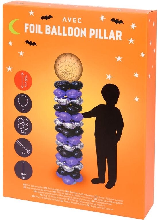 Folieballonzuil Halloween Editie