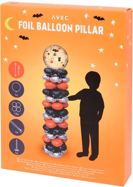 Folieballonzuil Halloween Editie