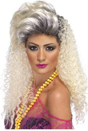 80s Bottle Blonde Pruik