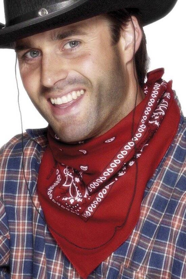Cowboy/boeren Bandanna rood