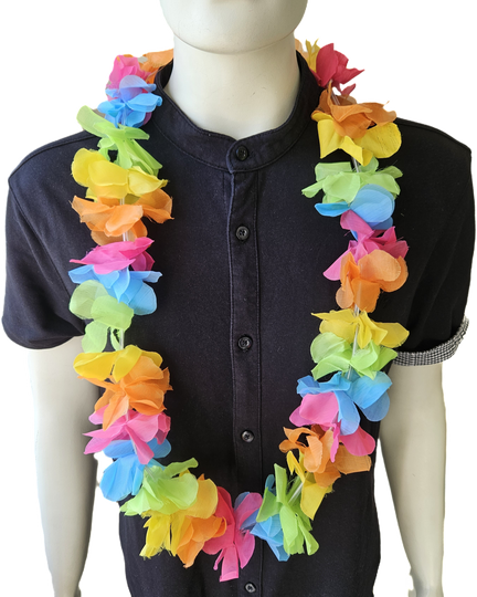 Hawaii ketting gekleurd XL