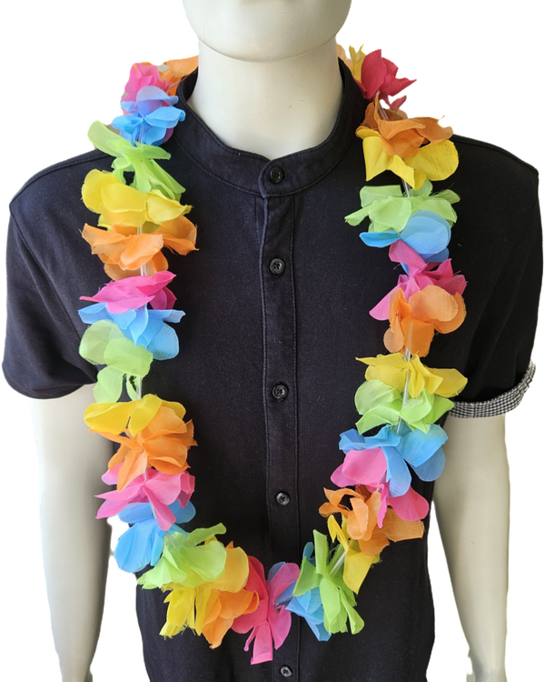 Hawaii ketting gekleurd XL