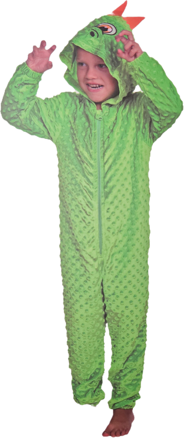 Groene monster/ draken onesie