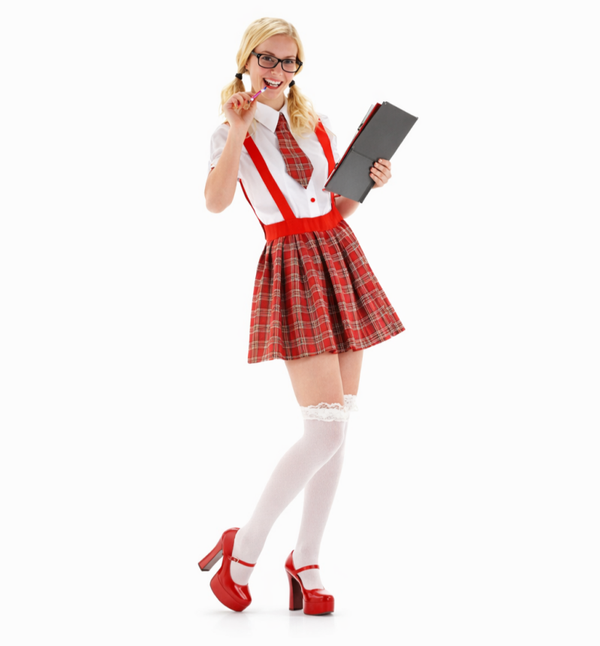 Nerd Girl Kostuum