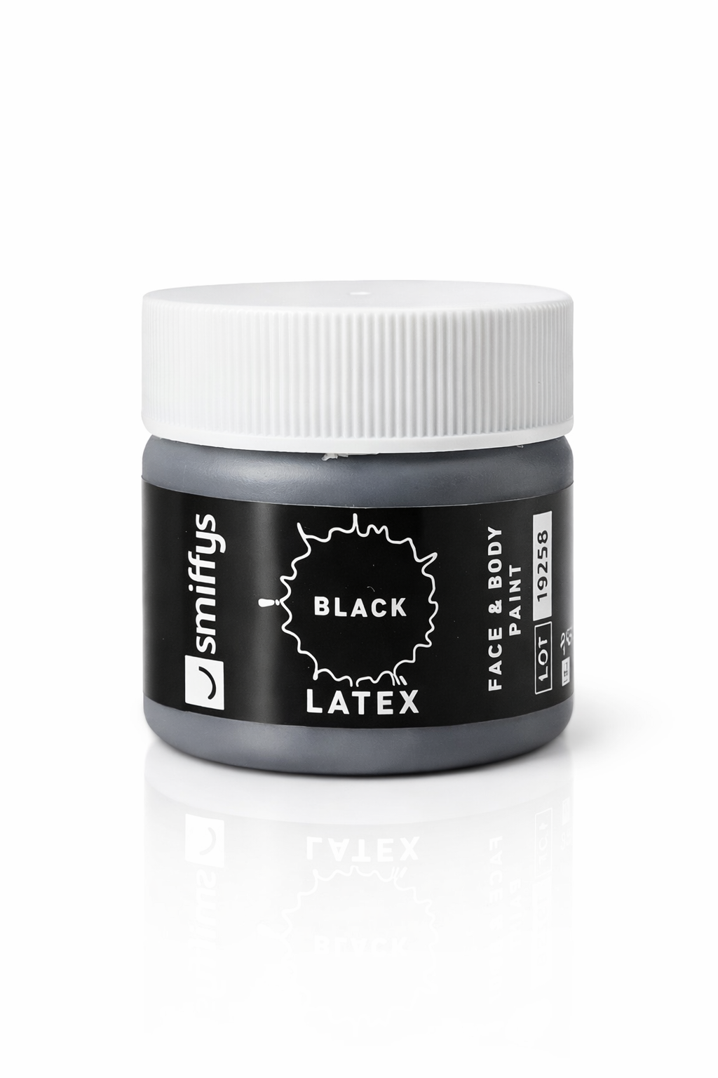 Zwarte Latex Make-Up