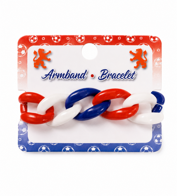 Rood Wit Blauw Armband