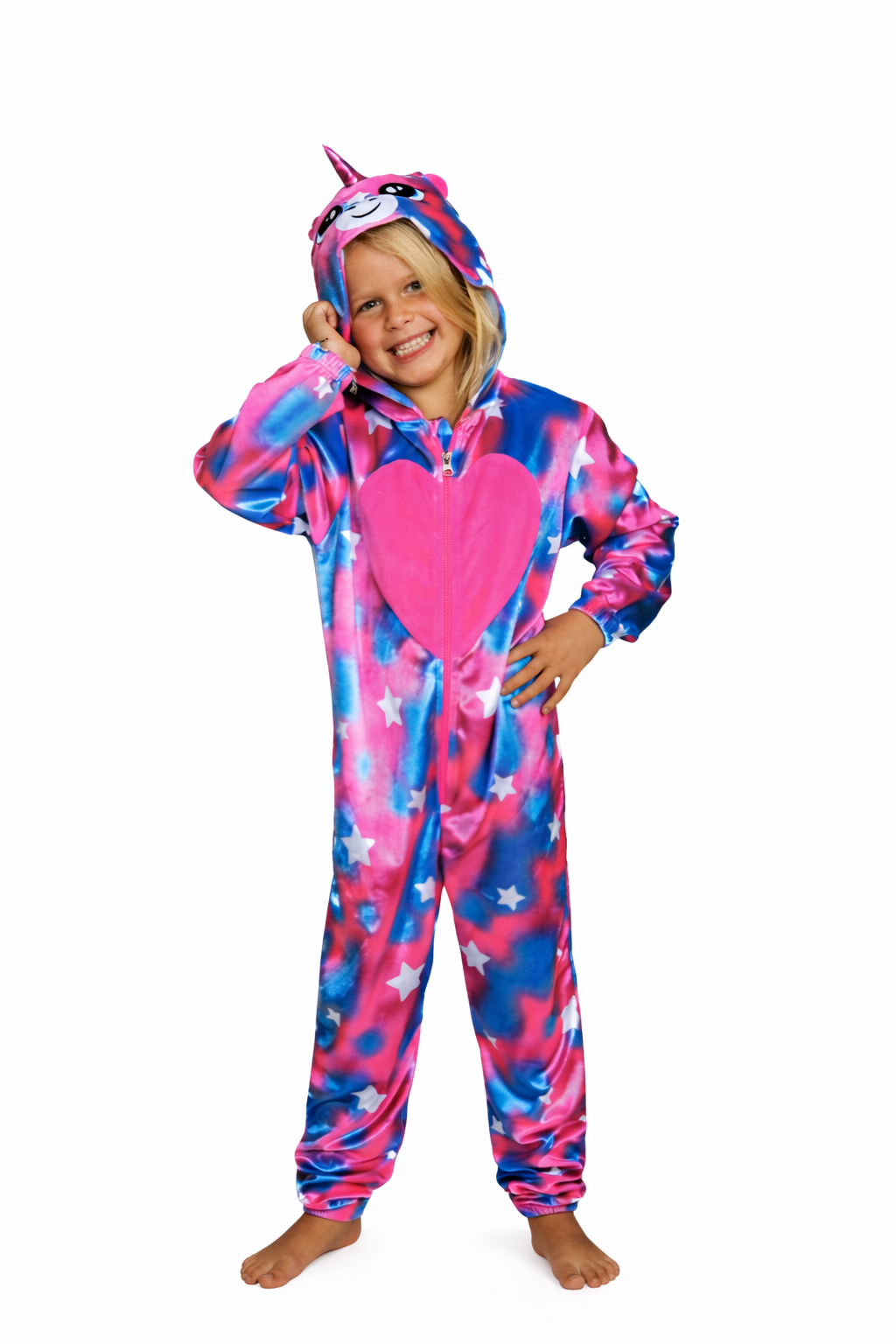 Eenhoorn Onesie roze/blauw