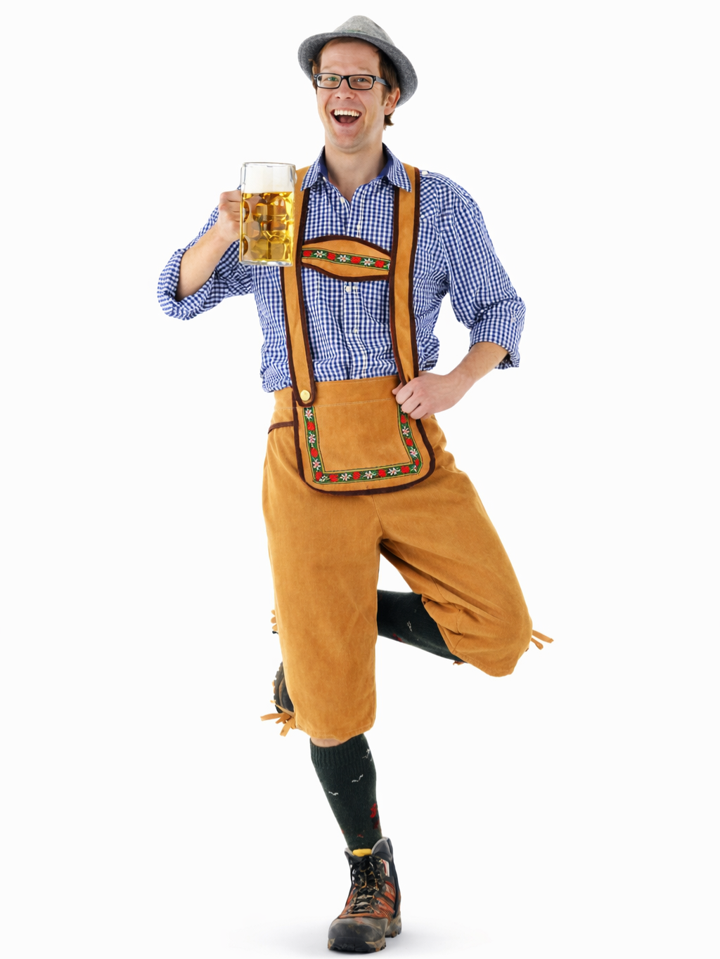 Lederhose Lichtbruin Volwassen