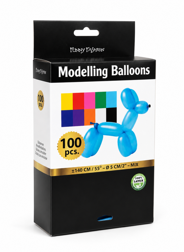 Modelleerballonnen – 100 stuks (Assorti kleuren)