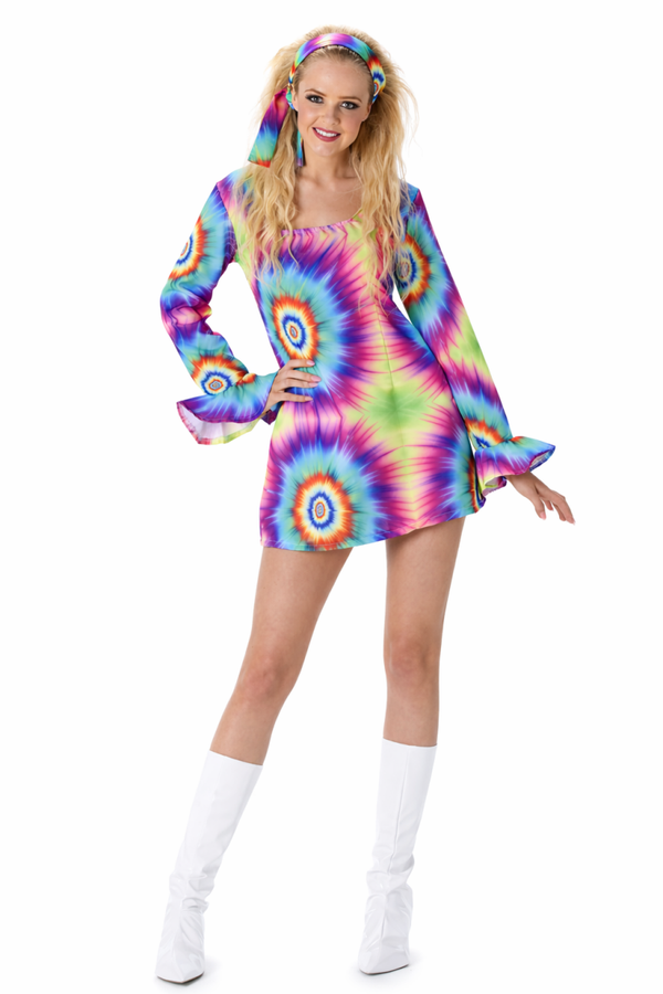 Tie Dye Jurk Kostuum