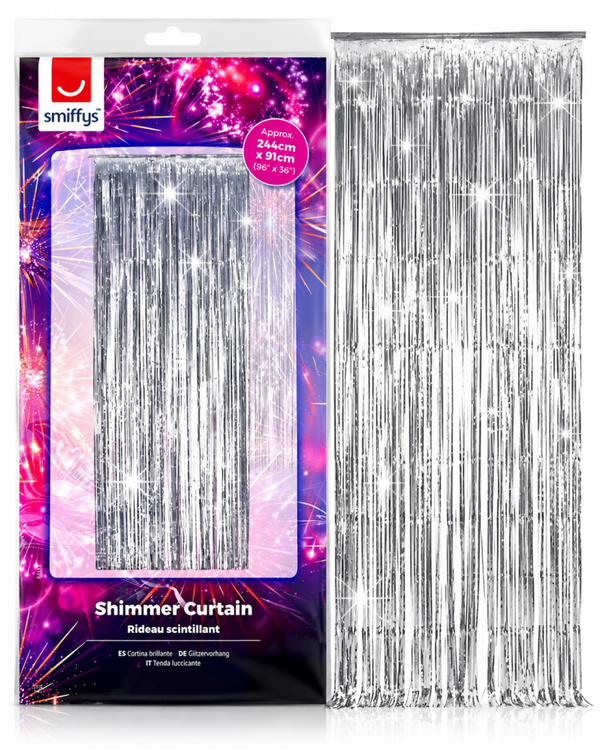 Zilver Glittergordijn