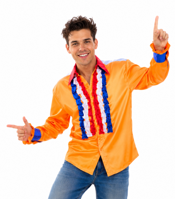 Oranje Holland Ruches Blouse