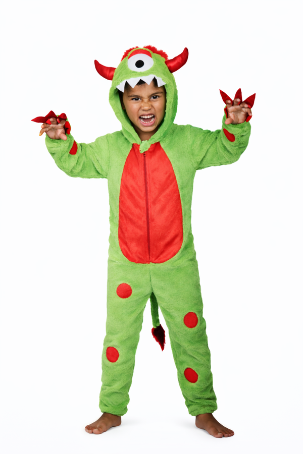 Monster Onesie Groen Kids