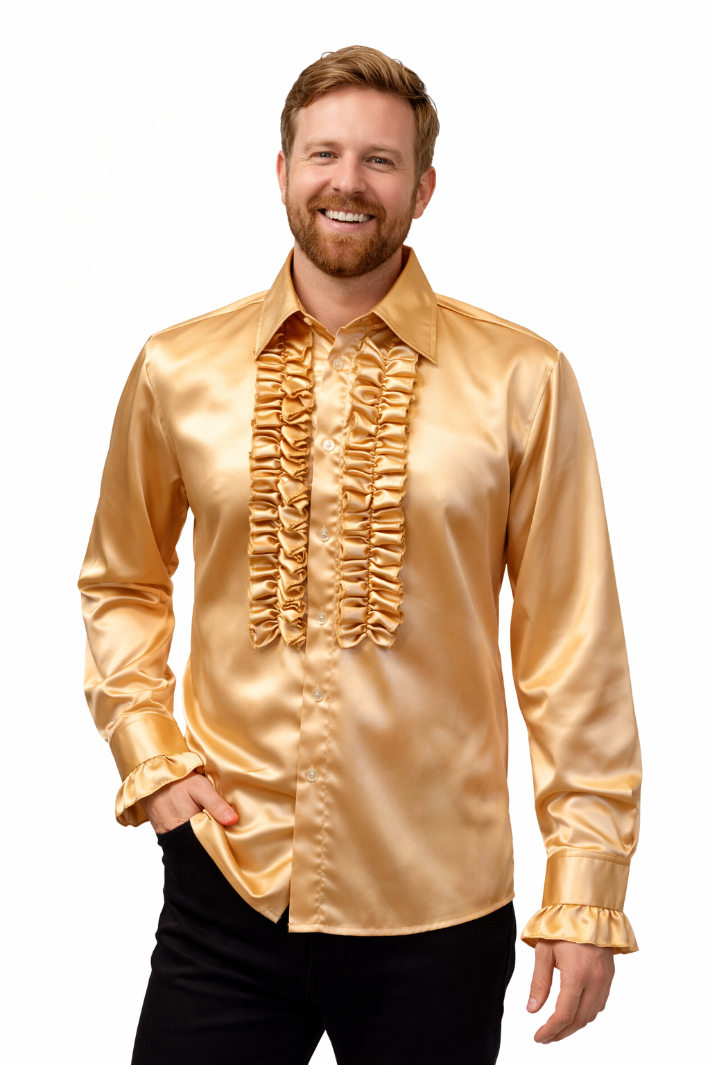 Gouden Ruches Blouse