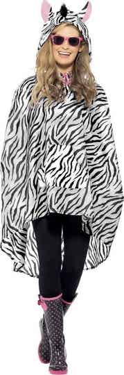 Party regenponcho zebra