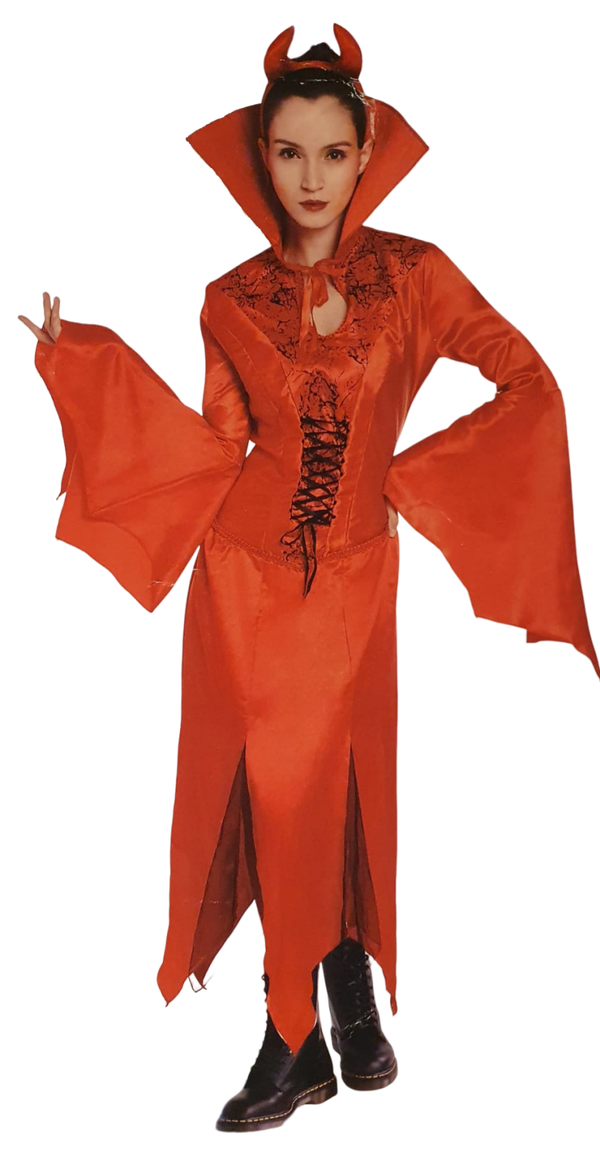Duivel jurk rood Halloween volwassen