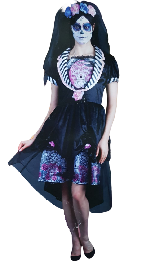 skull bride halloween volwassen