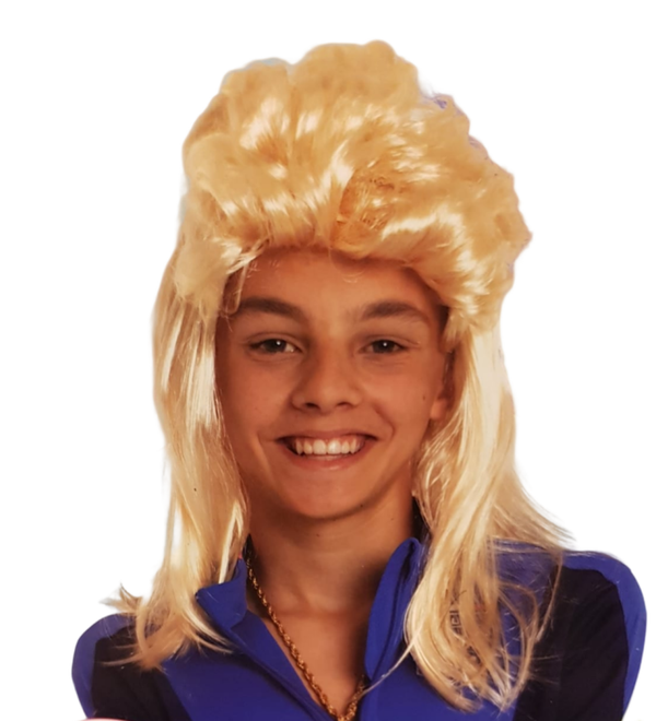 Pruik blond lang heren