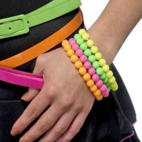 Neon kralen armbanden