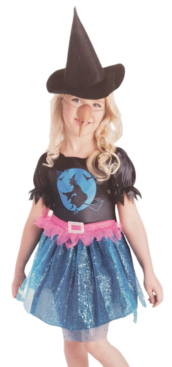 heks met grote neus Halloween kids