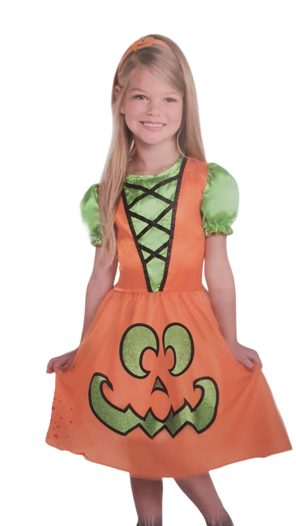 pompoen jurkje Halloween kids