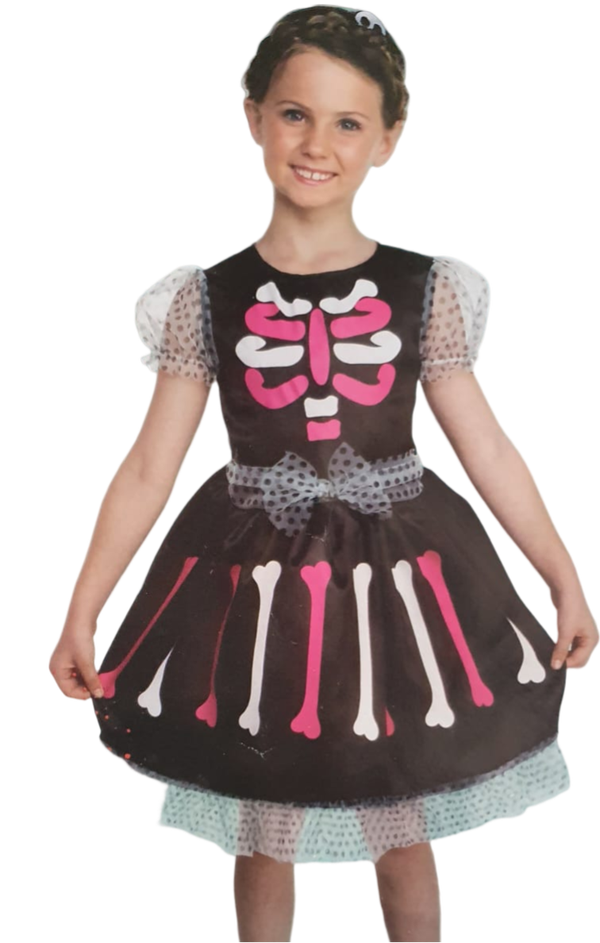 skelet jurkje Halloween kids