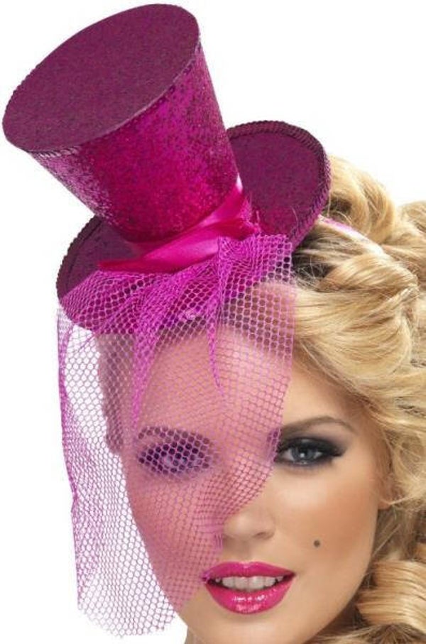 Fever Mini Hoedje Op Diadeem - Roze