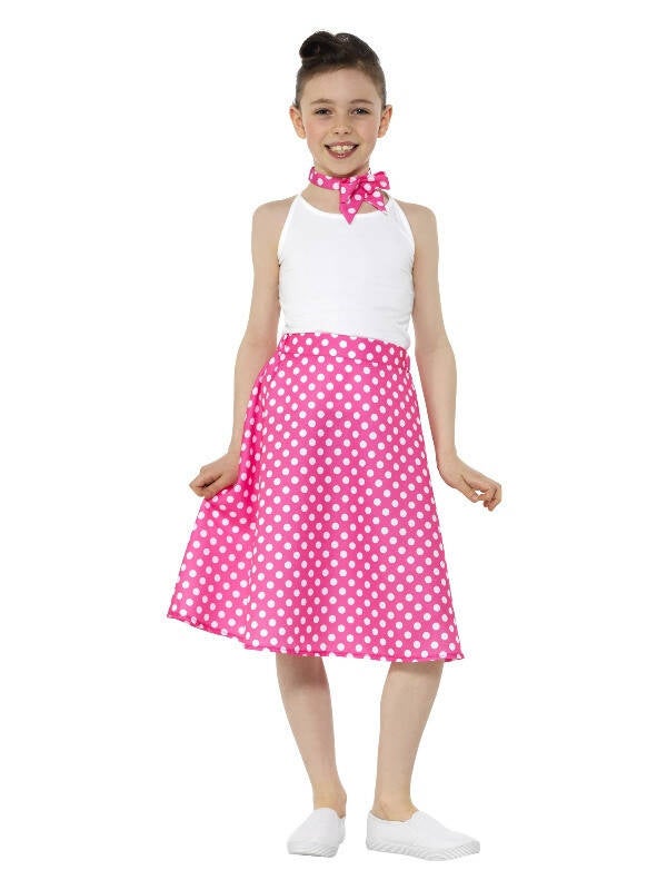 50’s Polka Dot Jurkje – Meisjes – Roze
