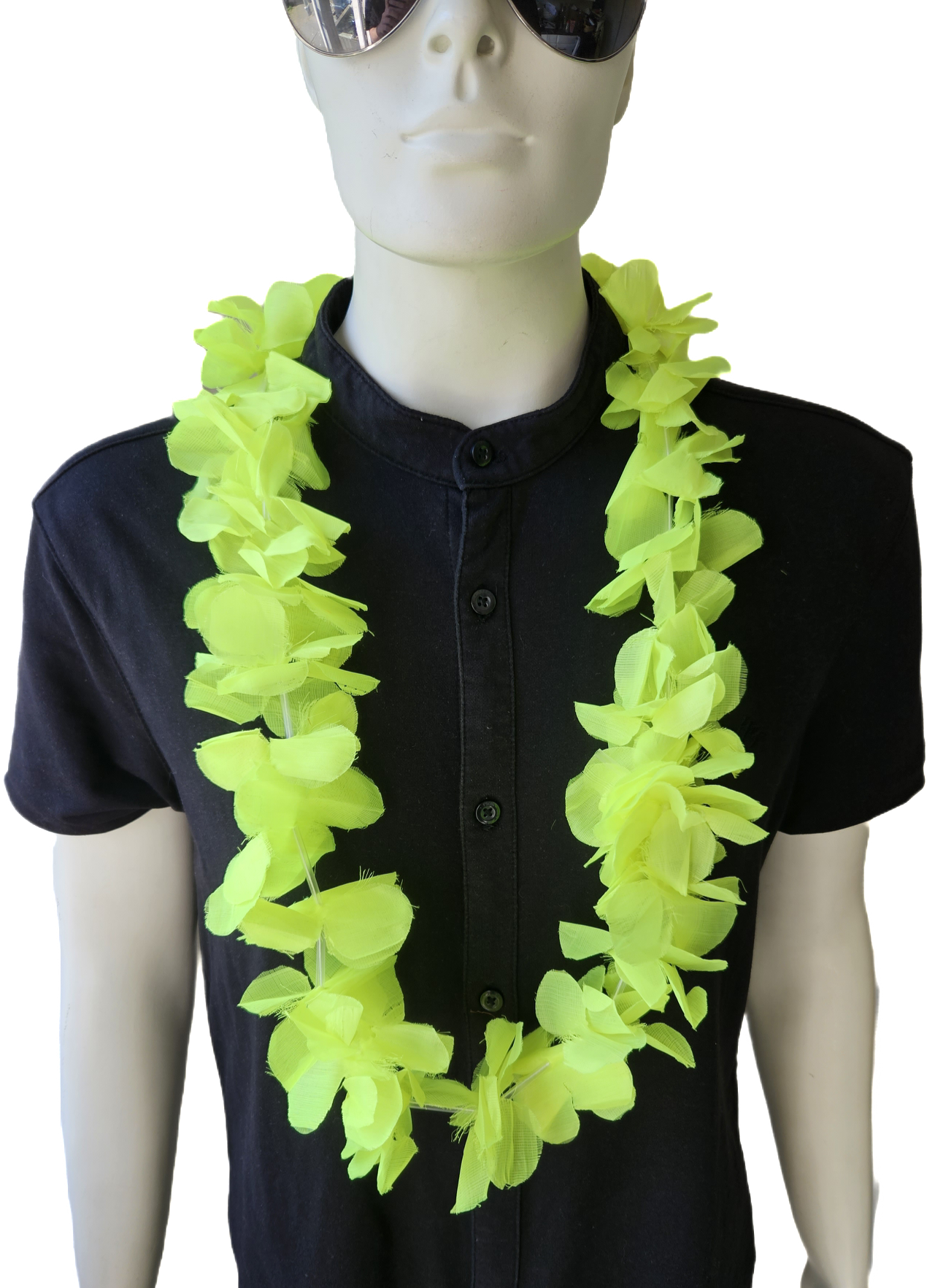 Hawaii ketting geel XL