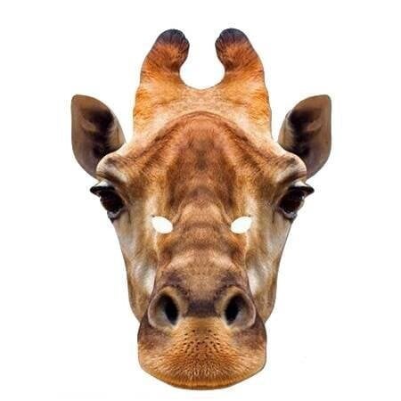 Latex giraffe masker