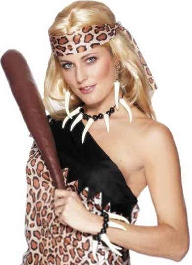 Holbewoner ketting, armband en oorbellen