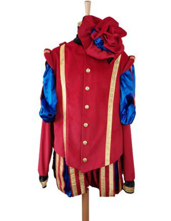 pre-order: Piet fluweel deluxe Rood/Blauw