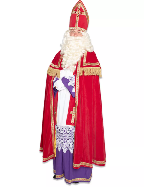 Pre-order Sint polyesterfluweel met kokermijter