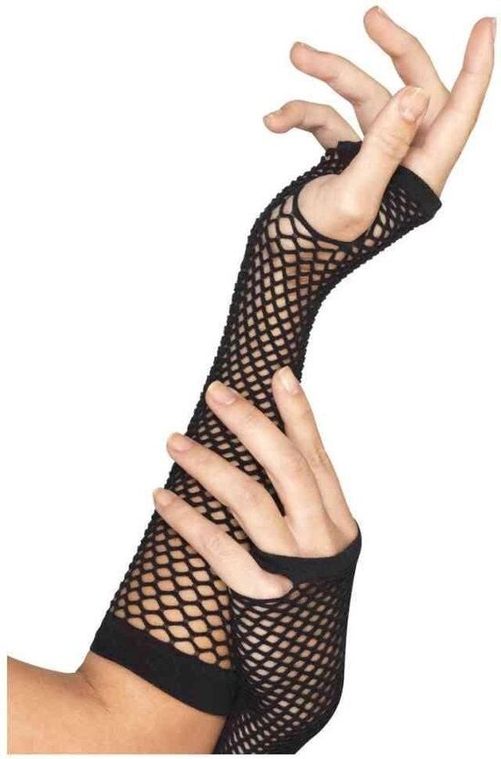 Zwarte visnet handschoenen