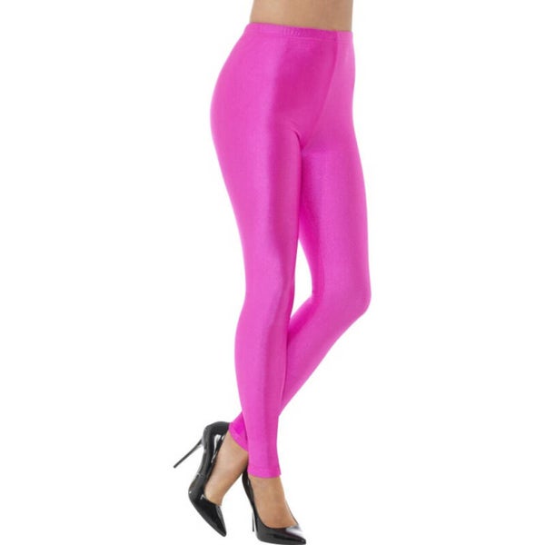80s Disco Spandex Legging – Neon Roze