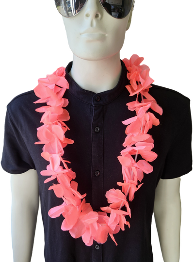 Hawaii ketting roze XL