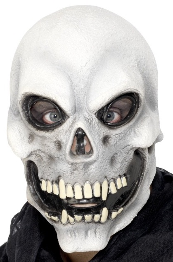 Wit Skelet Latex Masker