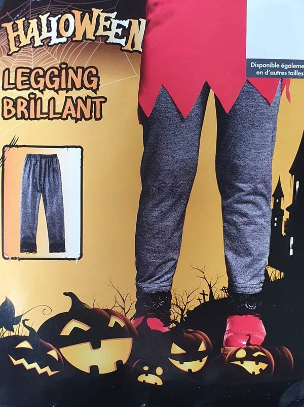 Halloween legging zilver kids