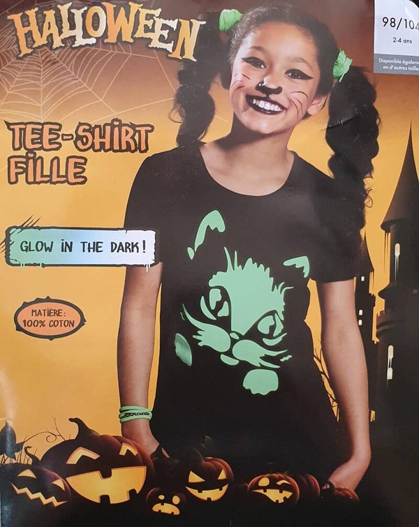 Halloween shirt kat kids