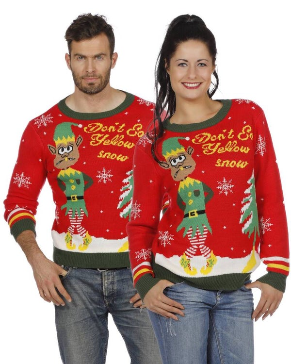 Kerst trui rood elf