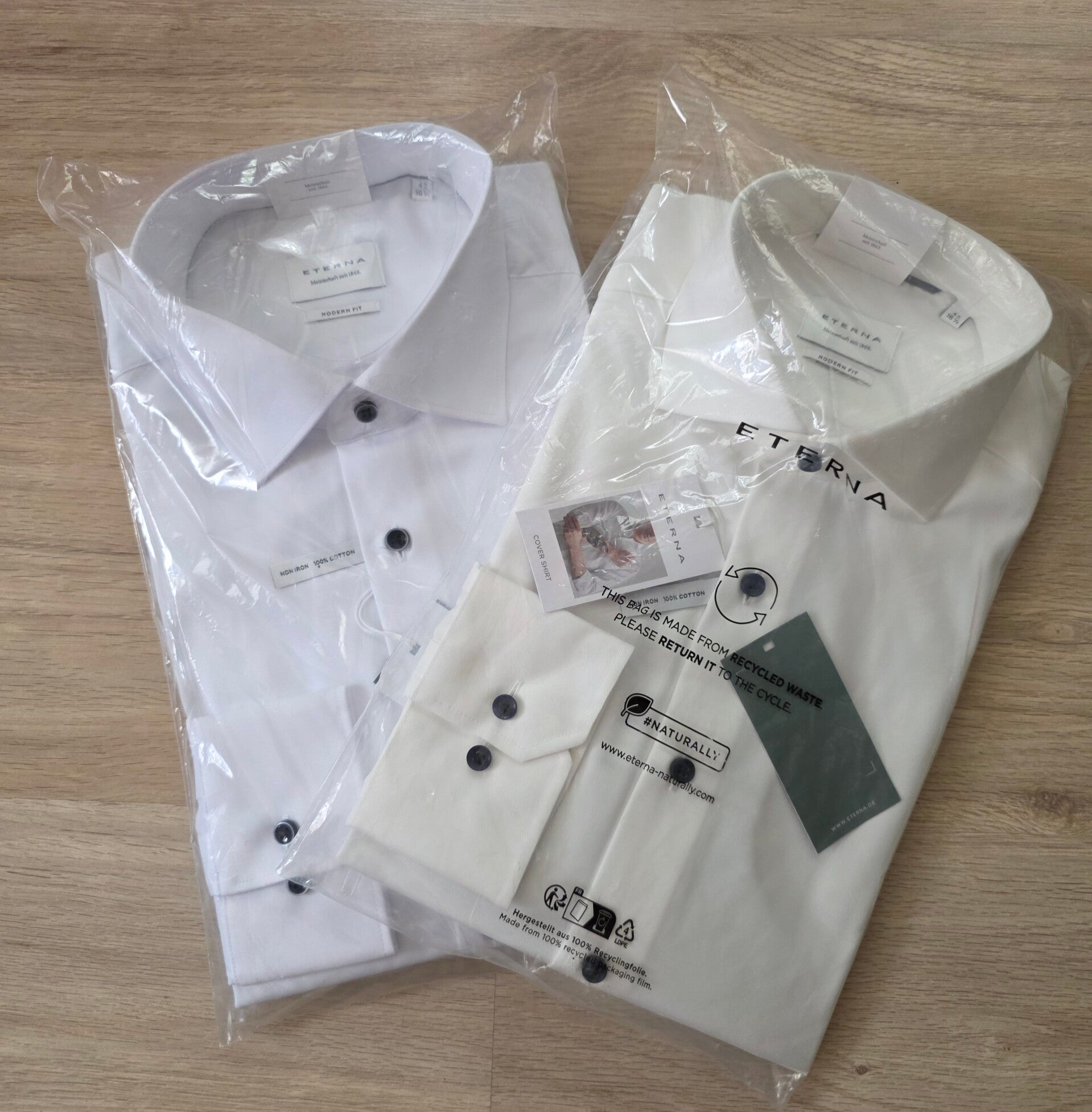 ETERNA Hemd Modern Fit langarm Gr. 42