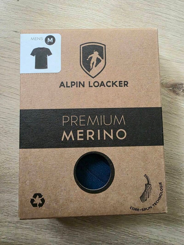 ALPIN LOACKER Merino Herren T-Shirt Gr. M