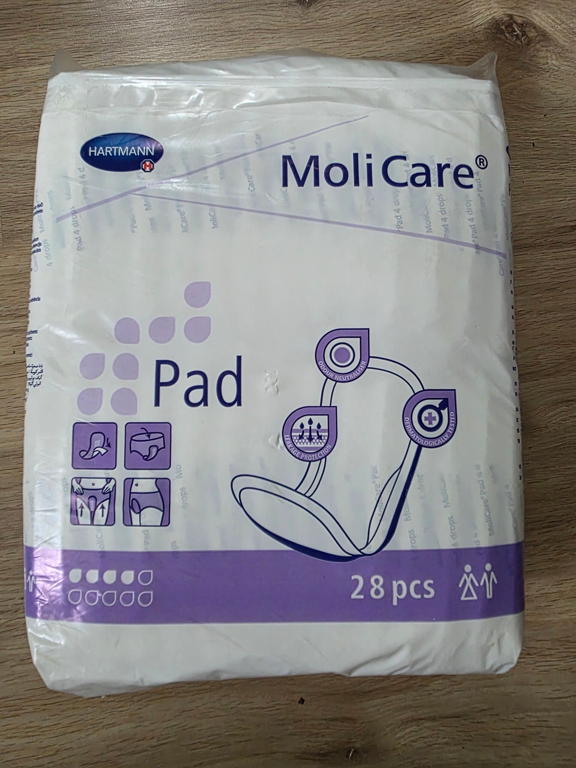 Saugfähige Einlagen für leichte Blasenschwäche  28 Stück MoliCare