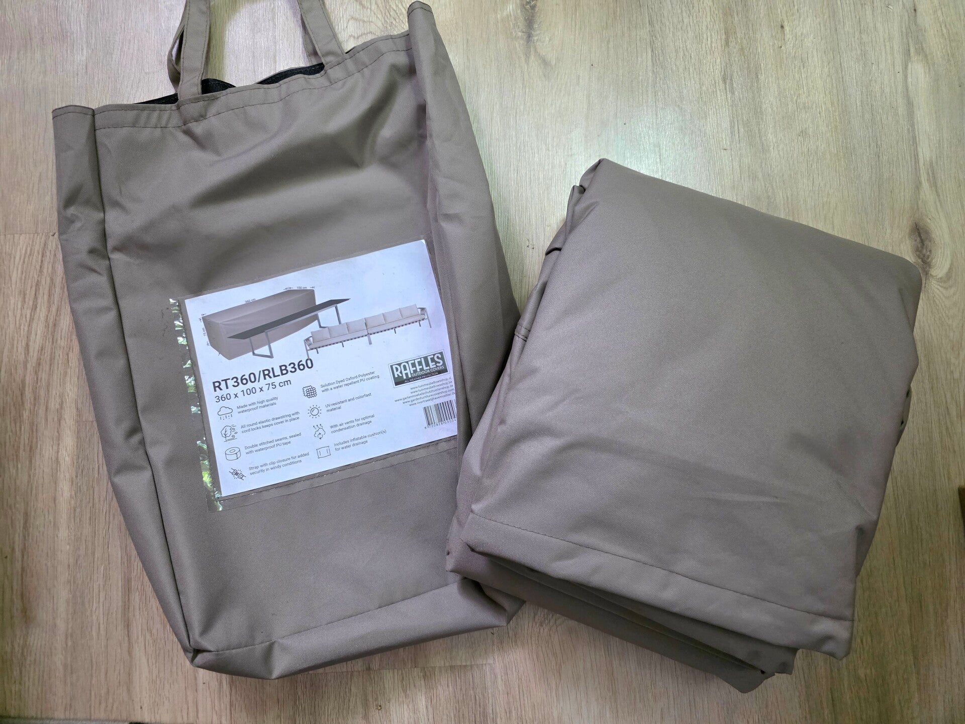 Raffles Covers Schutzhülle Gartenmöbel 360cm x 100cm x 75cm