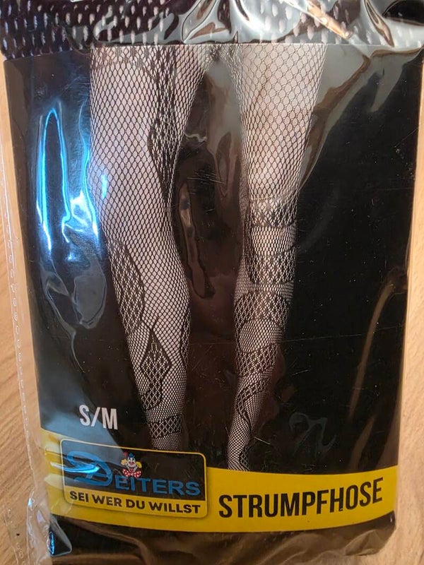 Damen Netzstrumpfhose mit Schlangen Muster Gothic Strumpfhose  Gr. S/M NEU