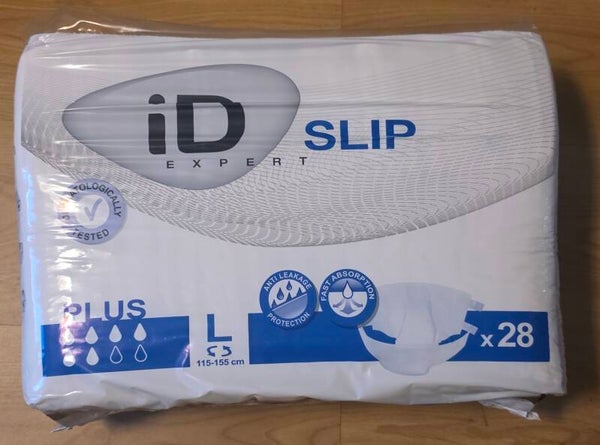 ID Expert Slip Plus ,medium ,weiss/blau, FOLIE 28er Packung