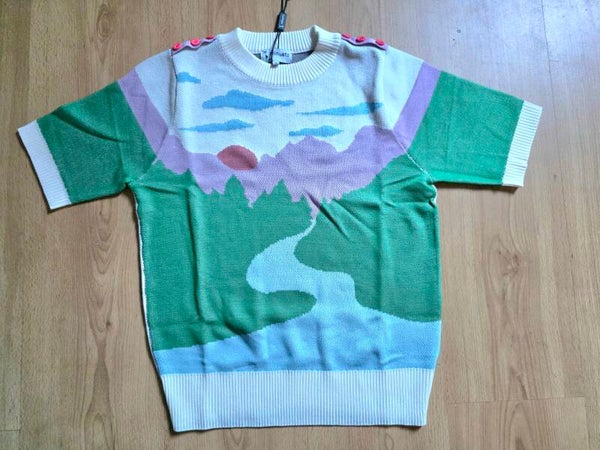 Shirt kurz Strick-Shirt Größe S(36)