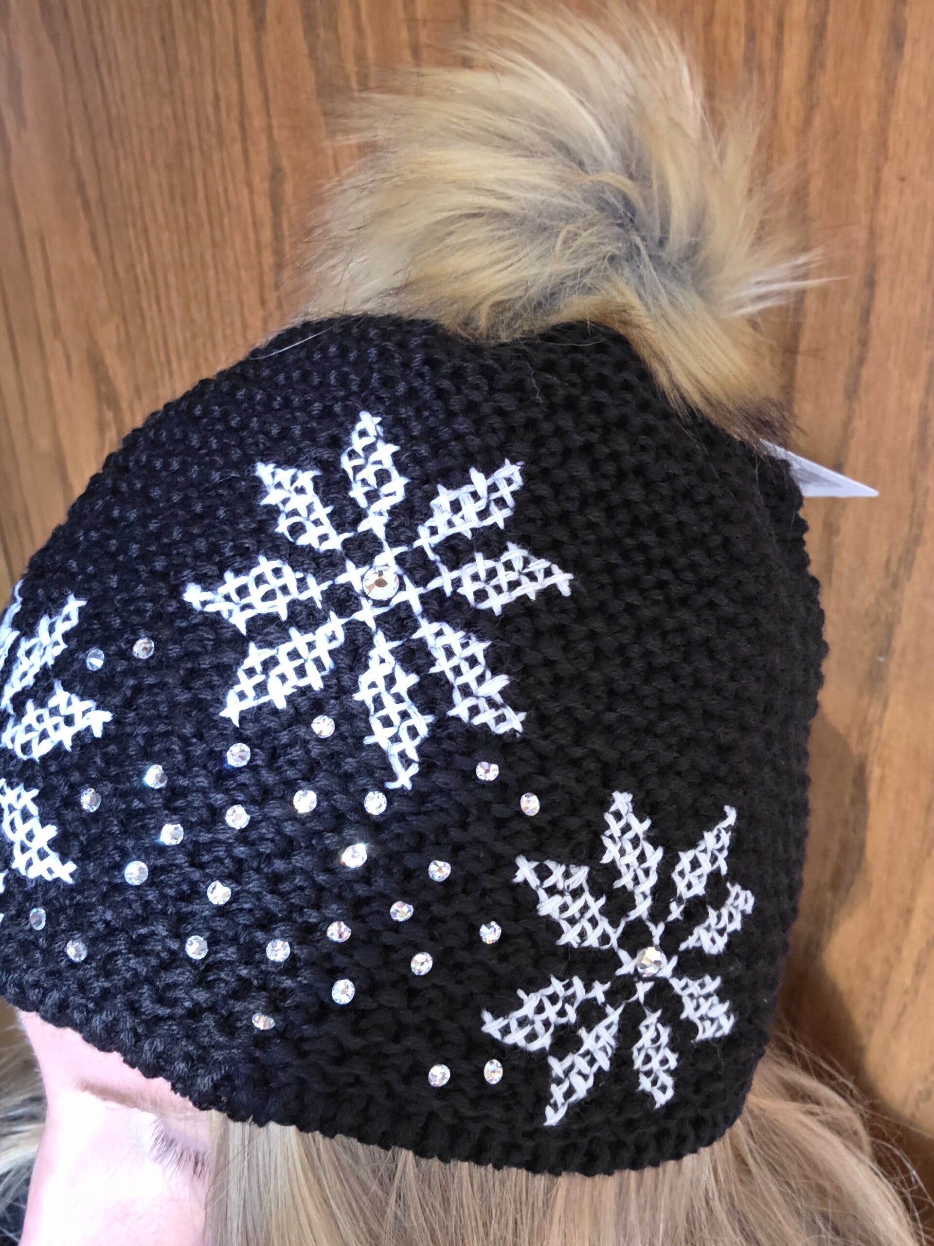 EISBÄR Damen Mütze Strickmütze mit Bommel